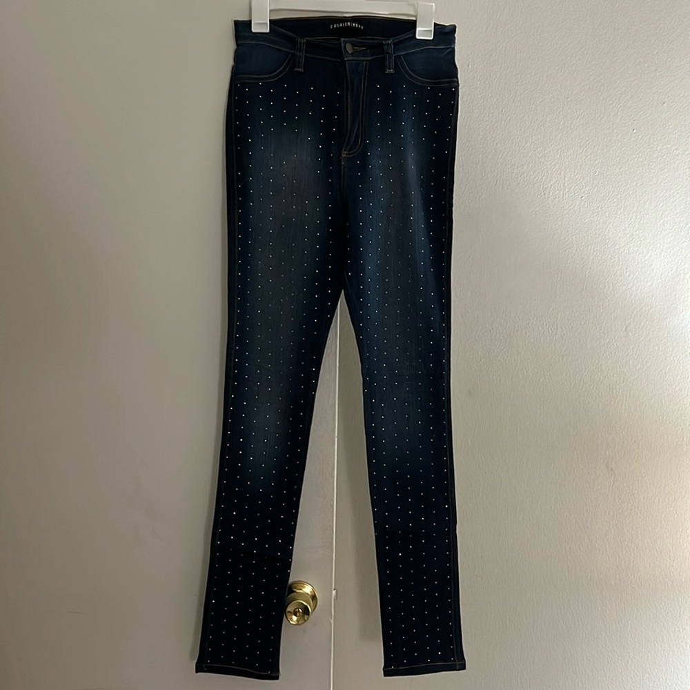 Fashion Nova Studded Skinny Jeans - Picture 3 of 14